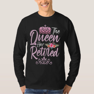 Camiseta Retirement For Women Floral The Queen Has Retired