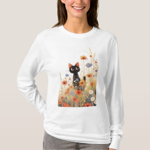 Camiseta Retiro de Flores de Gata Preta