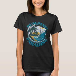 Camiseta Retiro Tropical de Surf Vintage Havaí Vaca