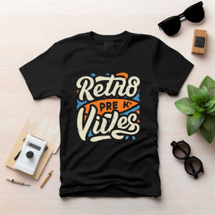 Camiseta Retns Pre Vibes Imprimidos Homens Negros Modernos