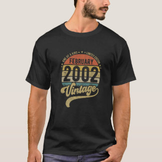 Camiseta Reto 20 Birthday, Nascer De 20 Anos Em Fevereiro