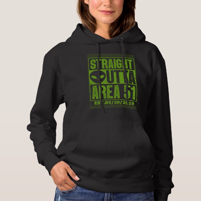 Camiseta Reto da Área 51  Tempestade Área 51 Ufo Alien (Frente)