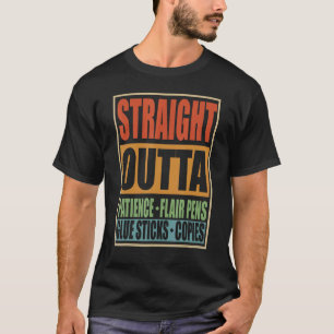 Camiseta Reto da Paciência Canetas Flair Adesivos Chá