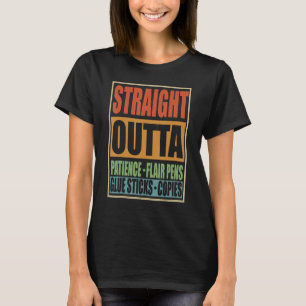 Camiseta Reto da Paciência Canetas Flair Adesivos Te