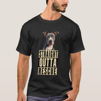 Camiseta Reto do Canil de Resgate Pit Bulls Homens Mulheres