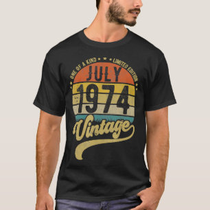 Camiseta Reto Vintage 47º aniversário do Nascer de 47 anos 