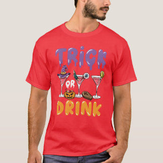 Camiseta Retorna de Cocktail de Bebida de Trickor