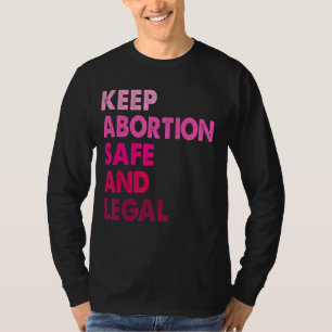 Camiseta Retorna Mantenha O Aborto Seguro E Legal Direito