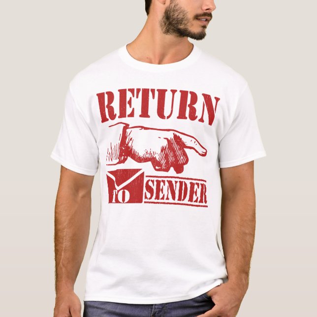 Camiseta Retornar ao remetente (Frente)