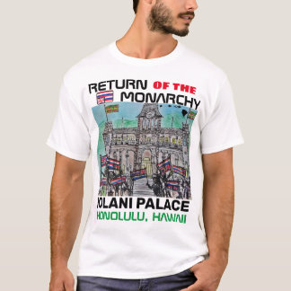 CAMISETA RETORNO DA MONARQUIA PALÁCIO IOLANI