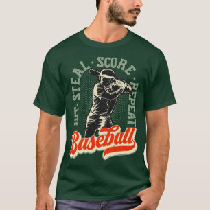 Camiseta Retorno da Vintagem do Baseball Lover