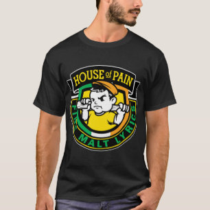 Camiseta Retrabalho do Logotipo da Casa da Dor