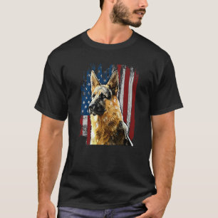 Camiseta Retrai-nos Bandeira German shepherd Cachorro Mãe 4