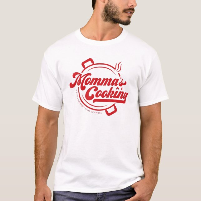 Camiseta Retrai o Cozinhar da minha mãe Kwame Filho Brown U (Frente)