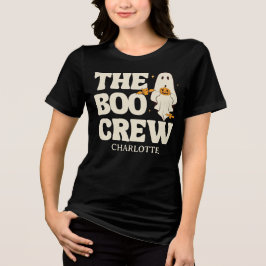 Camiseta Retrai O Halloween Da Tripulação De Boo