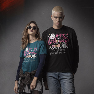 Camiseta Retrai O Halloween Do Esquadrão De Ghouls