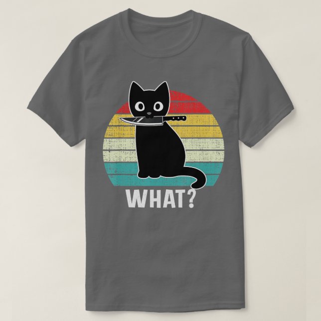 Camiseta Retrai O Que A Faca Preta Gata Negra Motiva Os Gat (Frente do Design)