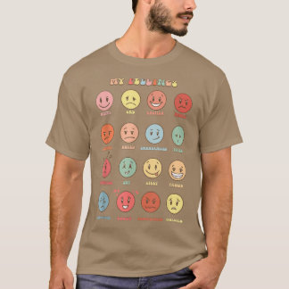 Camiseta Retrai Os Meus Sentimentos Emoção Enfrenta Saúde M