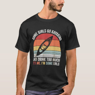 Camiseta Retrair Algumas Meninas Vão Kayaking E Bebem Demai