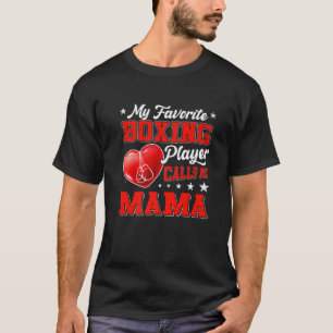 Camiseta Retrair Meu Jogador De Boxas Favorito Me Chama Mam