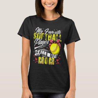 Camiseta Retrair Meu Jogador De Softball Favorito Me Liga M