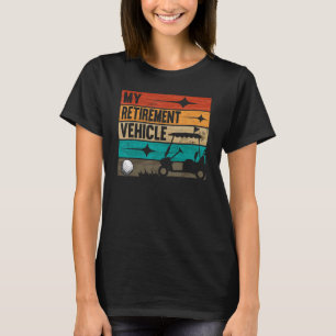 Camiseta Retrair Meu Veículo De Reforma Vintage Golf Carrin