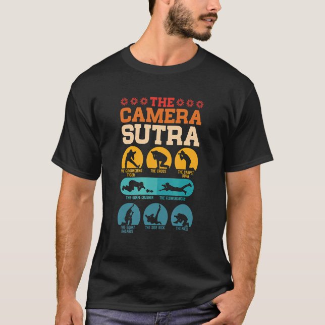 Camiseta Retrair O Sutra Da Câmera Para Fotógrafos (Frente)