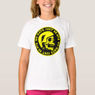 Camiseta Retrair sem ódio Apenas o crânio do Skate