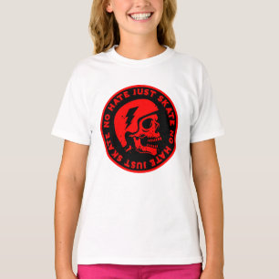 Camiseta Retrair sem ódio Apenas o crânio do Skate