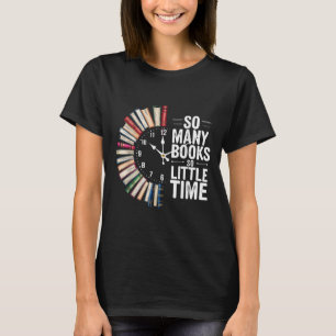 Camiseta Retrair Tantos Livros Pequenos Leitura De Relógio