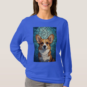 Camiseta Retrato Amigável de Corgi