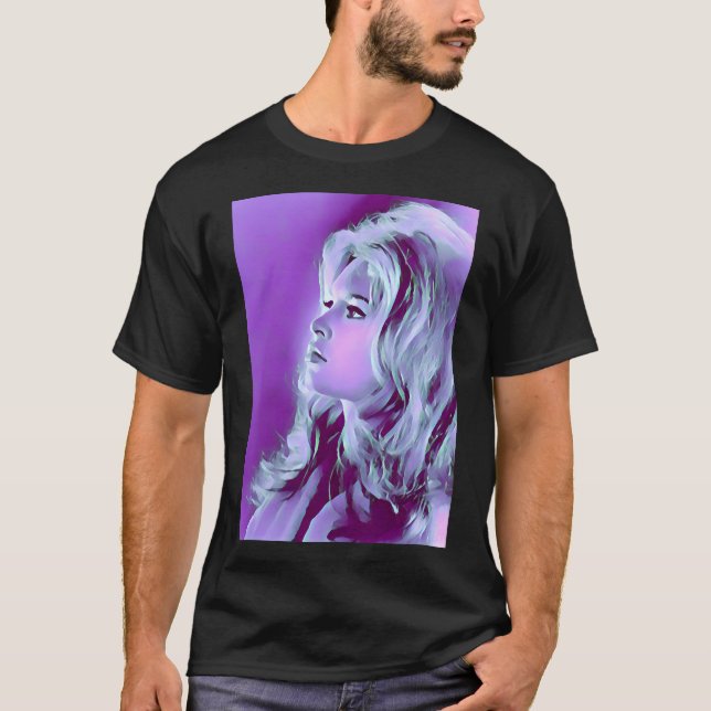 Camiseta retrato artístico de Brigitte Bardot (Frente)