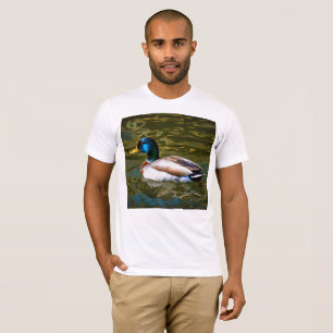 Camiseta Retrato Artístico de Pato Mallard