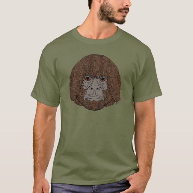 Camiseta Retrato Bigfoot 2 (Tipo Humano) (Frente)