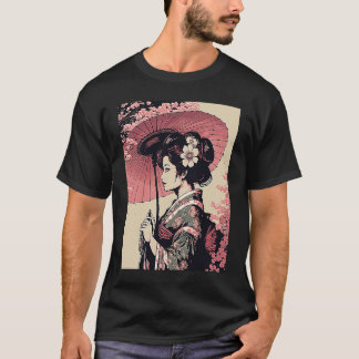 Camiseta Retrato clássico Geisha