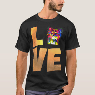 Camiseta Retrato Colorido De Um Cão Chihuahua Para Mulhere