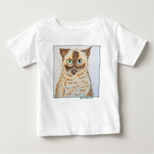Camiseta Retrato Colorido e Excêntrico de Gato