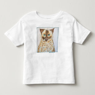 Camiseta Retrato Colorido e Excêntrico de Gato