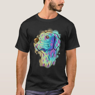 Camiseta Retrato colorido Pop Dalmaciano Cachorro da mãe D