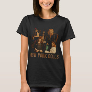 Camiseta Retrato da Banda de Rock Glam Clássico New York Do