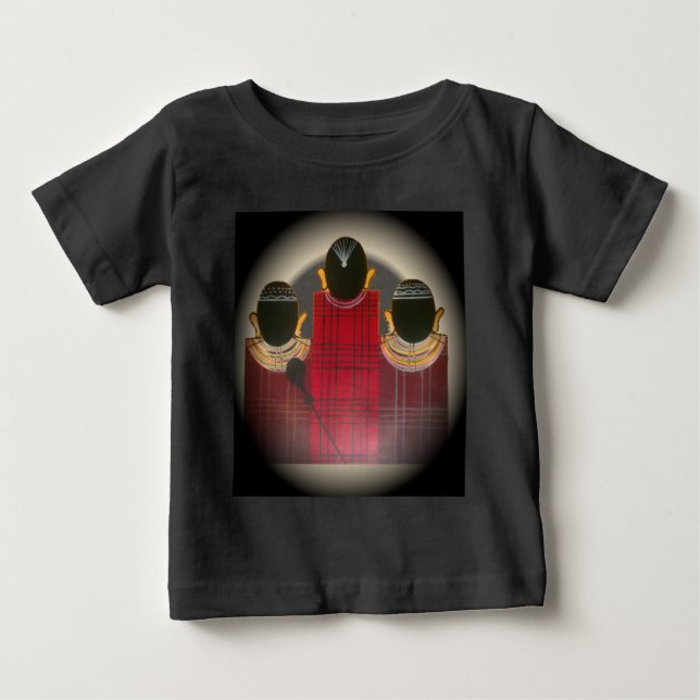 Camiseta Retrato da família Maasai verificado (Frente)