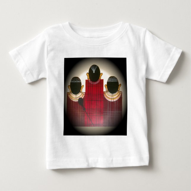Camiseta Retrato da família Maasai verificado (Frente)