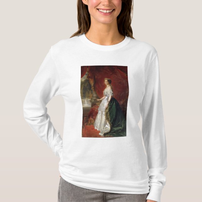 Camiseta Retrato da imperatriz Eugenie de France (Frente)