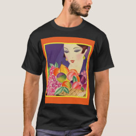 Camiseta Retrato da mulher Art deco