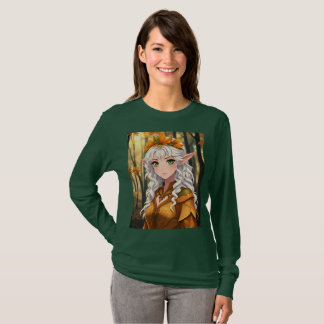 Camiseta Retrato da mulher elven