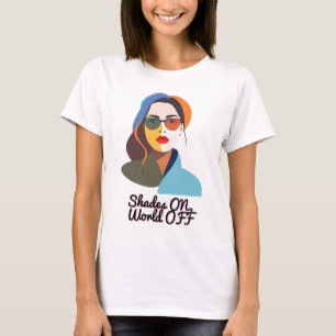 Camiseta Retrato da na moda Abstrato