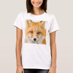 Camiseta Retrato da Raposa Vermelha