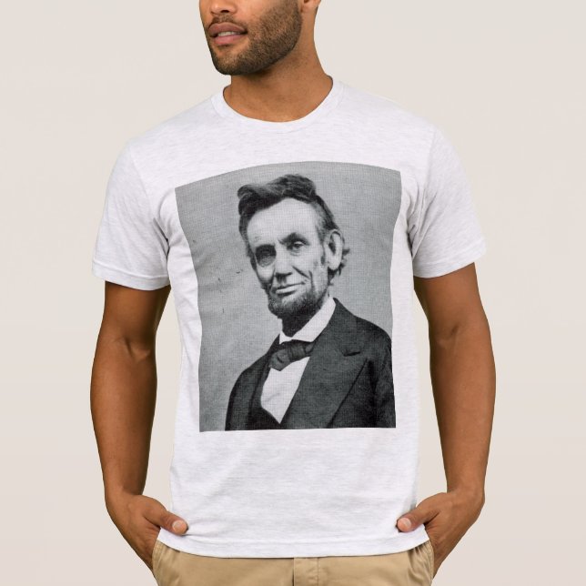 Camiseta Retrato de Abe Lincoln 1 (Frente)