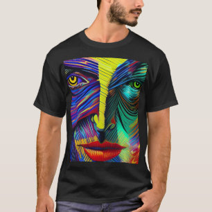 Camiseta Retrato de abstrato Fantasy