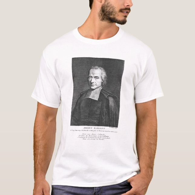 Camiseta Retrato de Adrien Baillet (Frente)